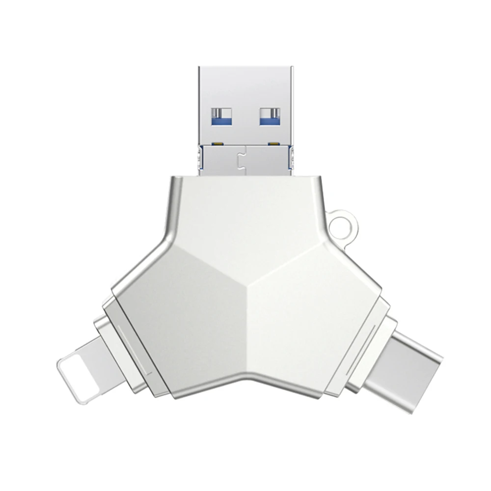 USB3-0 мини флеш-накопитель 4 в 1 USB3.0 & Type C Micro Usb OTG 32 Гб 64 128 ГБ высокоскоростные