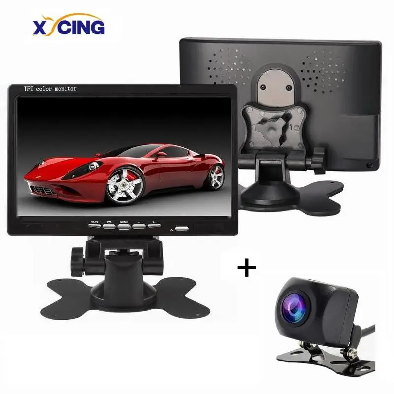 Monitor-Camera Универсальный " 800*480 TFT ЖК-монитор заднего вида автомобиля монитор заднего вида дисплей для автомобиля резервная камера Система помощи при парковке - Цвет: Monitor-Camera