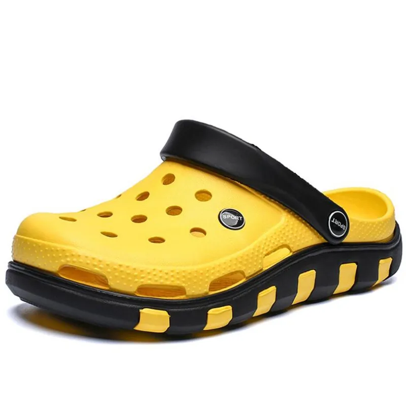 

Large size mens slippers 2021 summer new breathable casual men's platform sandal fashion flat sports men shoes slipper sandalias