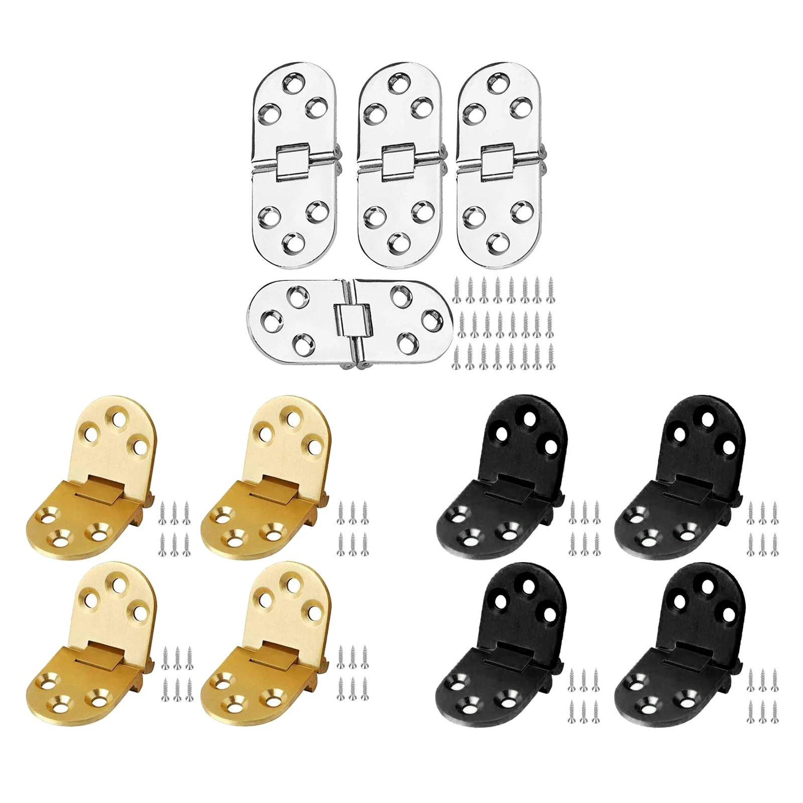 

4-pack Stainless Steel Folding Table Hinge 1.2 x 3.1in Stable Accessories