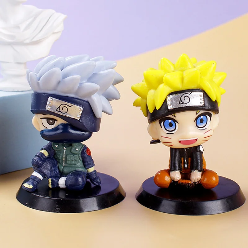 

6.5CM Anime Naruto Action Figures NARUTO Q Version Kakashi Uzumaki Figure PVC Model Decoration Collection Kawaii Kids Toy Gift