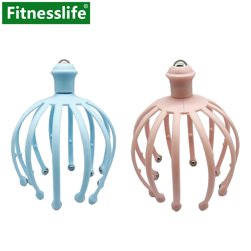 

Head Massager Scalp Roller Massage Octopus 12 Claws Magnetic Ball Relax SPA Rest Hair Care for Hair Growth Stress Relief