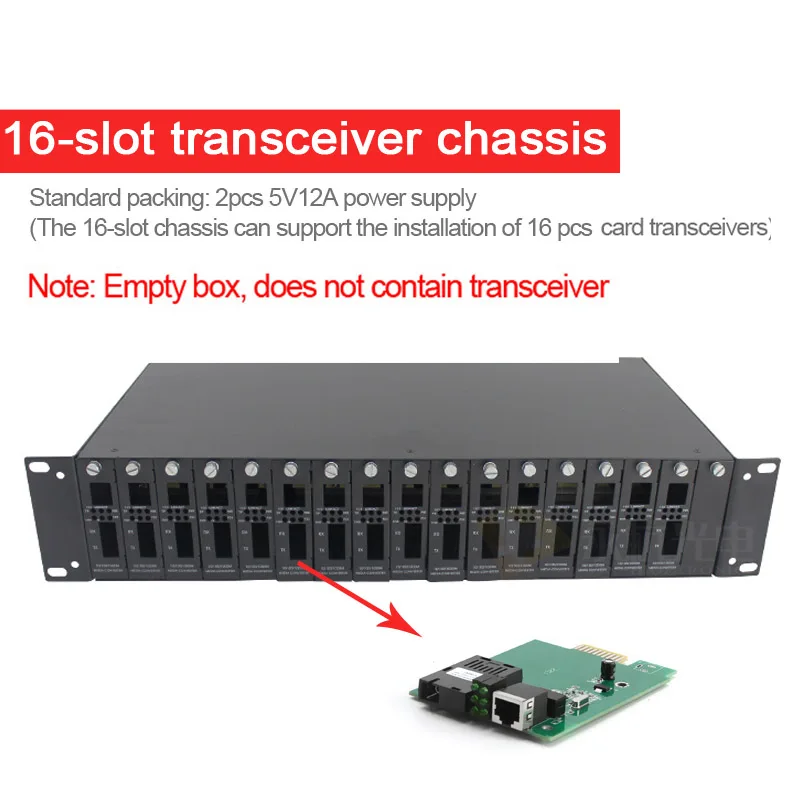 16-слотовая флейта волоконный переключатель 100 м трансивер PCB 1000M оптический