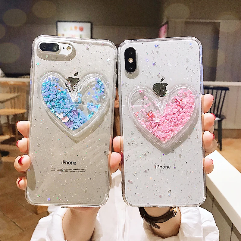 Роскошный Забавный чехол с сердцем для молодой девушки iPhone 11 pro MAX X XR XS 6 6S 7 8 7Plus 8Plus