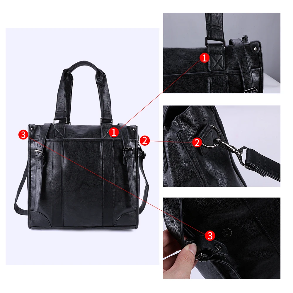 JOYIR сумка через плечо для мужчин кожаная мужская из искусственной кожи сумки 15 6