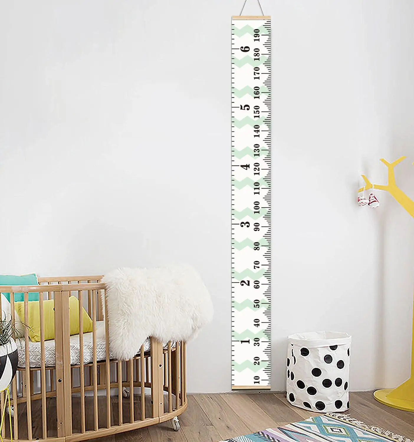 Nordic Style Kids Children Height Ruler Wooden Growth Size Chart Measure For Room Decor | Дом и сад