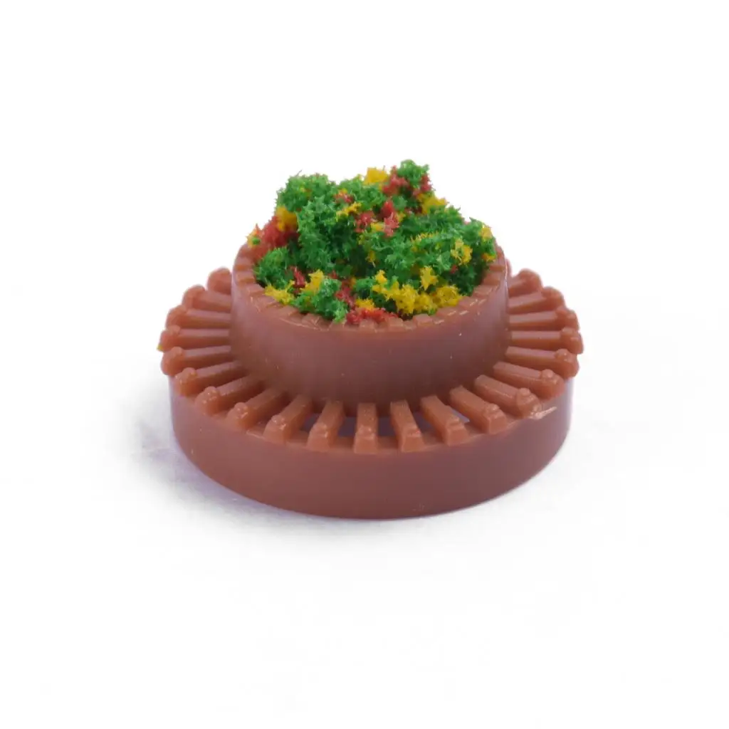 Пластиковые цветочные кровати для кукольного домика сделай сам масштаб 1:150 5 шт. |