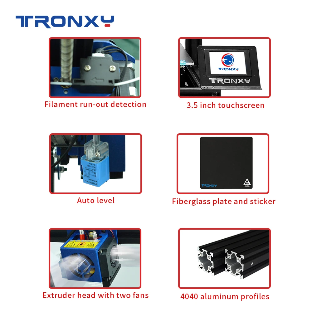 Обновленный 3D-принтер Tronxy XY-2 PRO наборы сделай сам 3 5 дюйма сенсорное