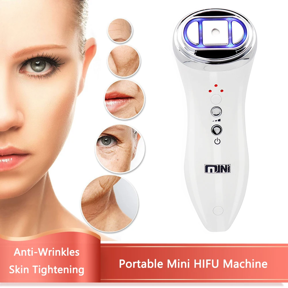 Mini HIFU High Intensity Focused Ultrasound RF Radio Frequency Face Visage Minceur Radiofrecuencia Skin Rejuvenation Tool