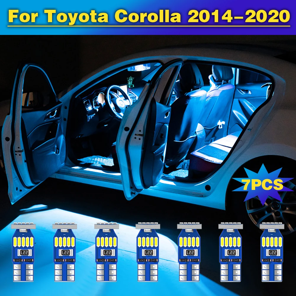 7 шт. автомобильная светодиодная лампа без ошибок купольное освещение для салона
