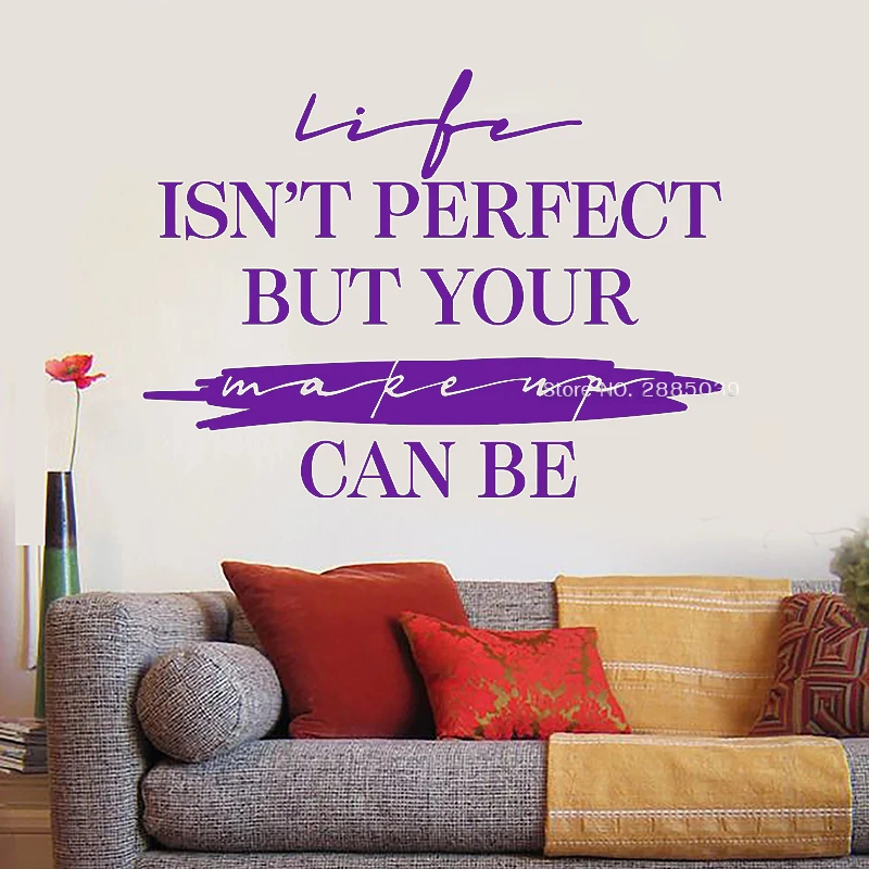 Виниловые Стикеры для салона красоты с вдохновляющими цитатами настенные