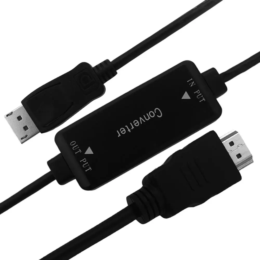 Кабель преобразователь с HDMI на Displayport 1 2 4K 8 м|hdmi input|hdmi to displayportconverter hdmi |