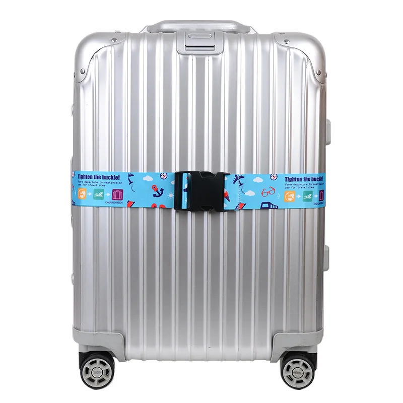 Travel Accessories 175CM Length Luggage Strap Adjustable Suitcase Nylon Baggage Belts Tags | Багаж и сумки