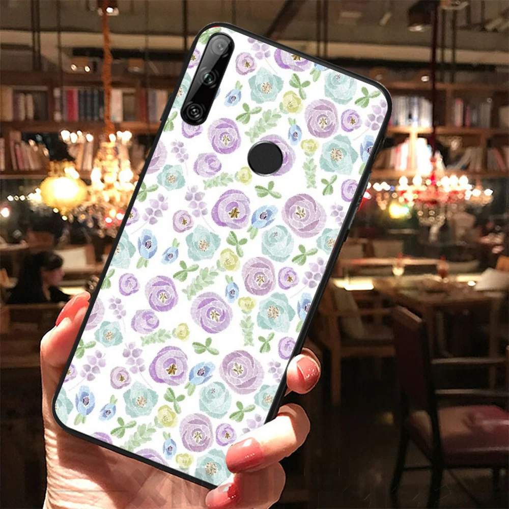 Мягкий чехол для телефона Reayou с изображением подсолнуха и чистого цветка Huawei Y5 Y6