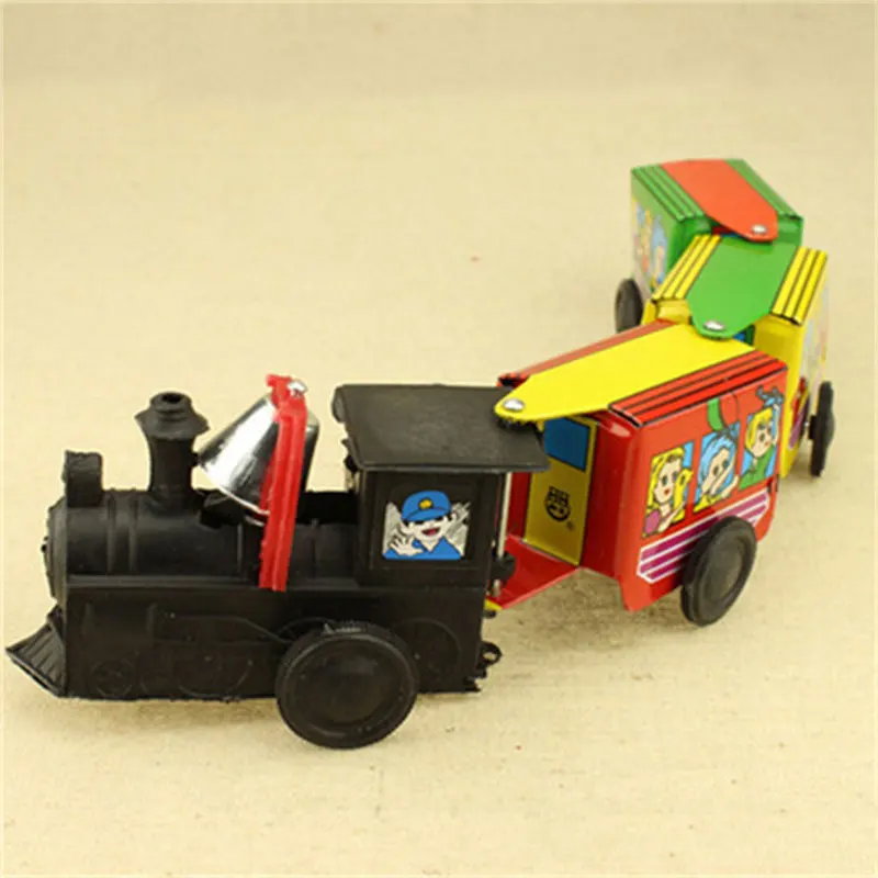 Классическая Детская игрушка Оловянная заводная прыгающая железная Лягушка