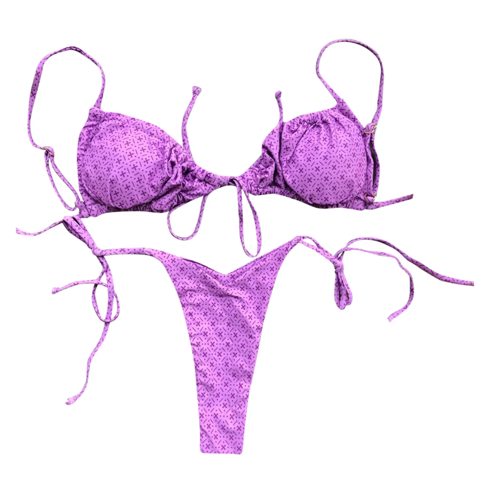 

Women Bandeau Bandage Bikini Set Push-Up Brazilian Swimwear Beachwear Swimsuit Bikini Sexy Women Swimsuit