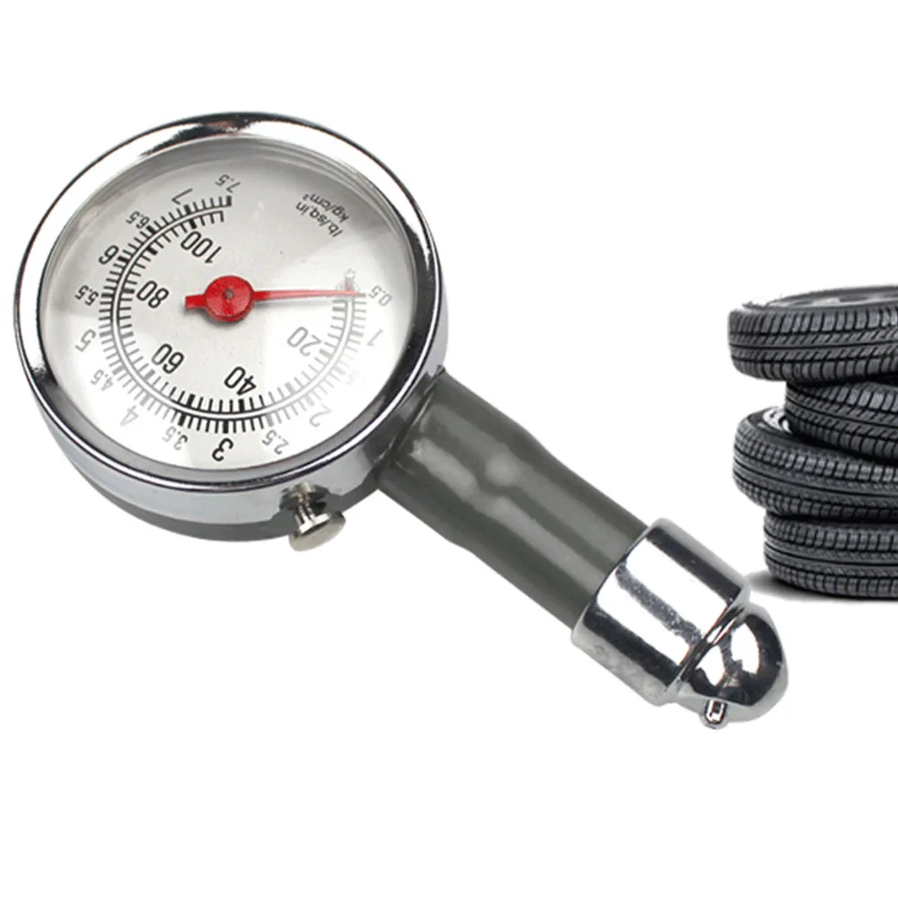 DJSona металлический Автомобильный манометр для шин автоматический измеритель