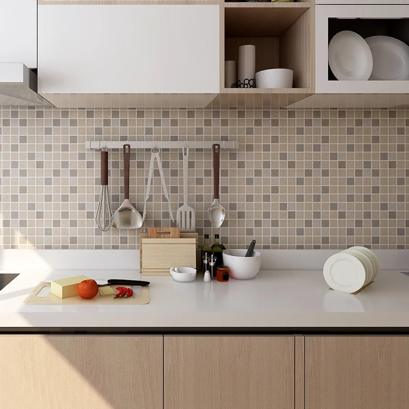 Наклейки для мозаичной плитки новые кухонные настенные наклейки