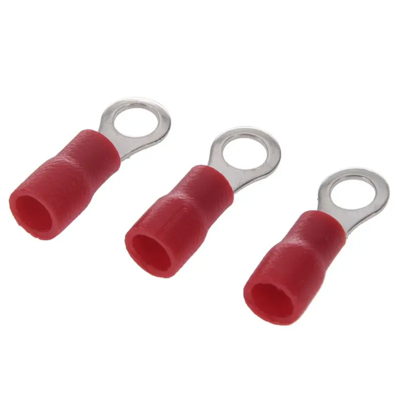 10pcs Insulated Crimp Ring Terminal Wire Connector 22-16AWG M6 | Обустройство дома