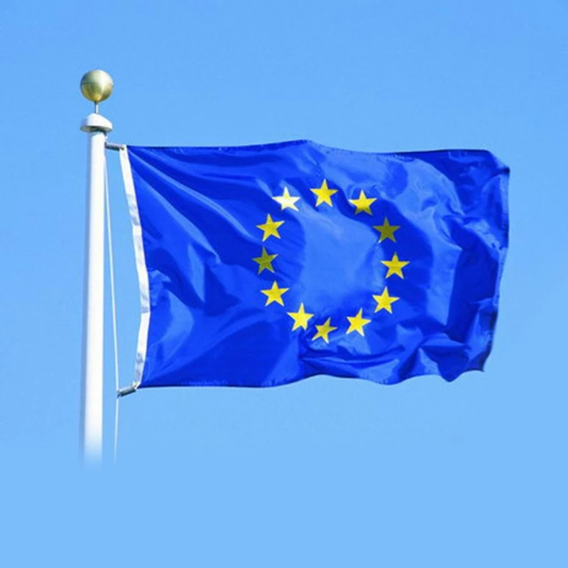 

Новый 2021 Новый 90*150 см Флаг Европейского союза 3*5 футов полиэстер ЕС подвесной Летающий баннер Декор для дома