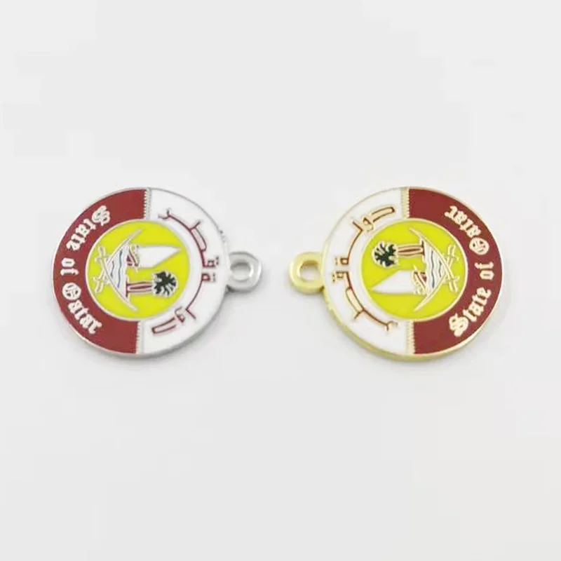 Знак с логотипом Катара Золотая подвеска арабские страны Tasbih кисточки высокое