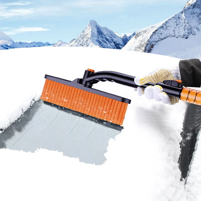 

Car Snow Shovel Ice Scraper Skrobaczka do Szyb Winter Accessories Scalable Rotatable Brush Pala Nieve Degivreur Parebrise Alloy