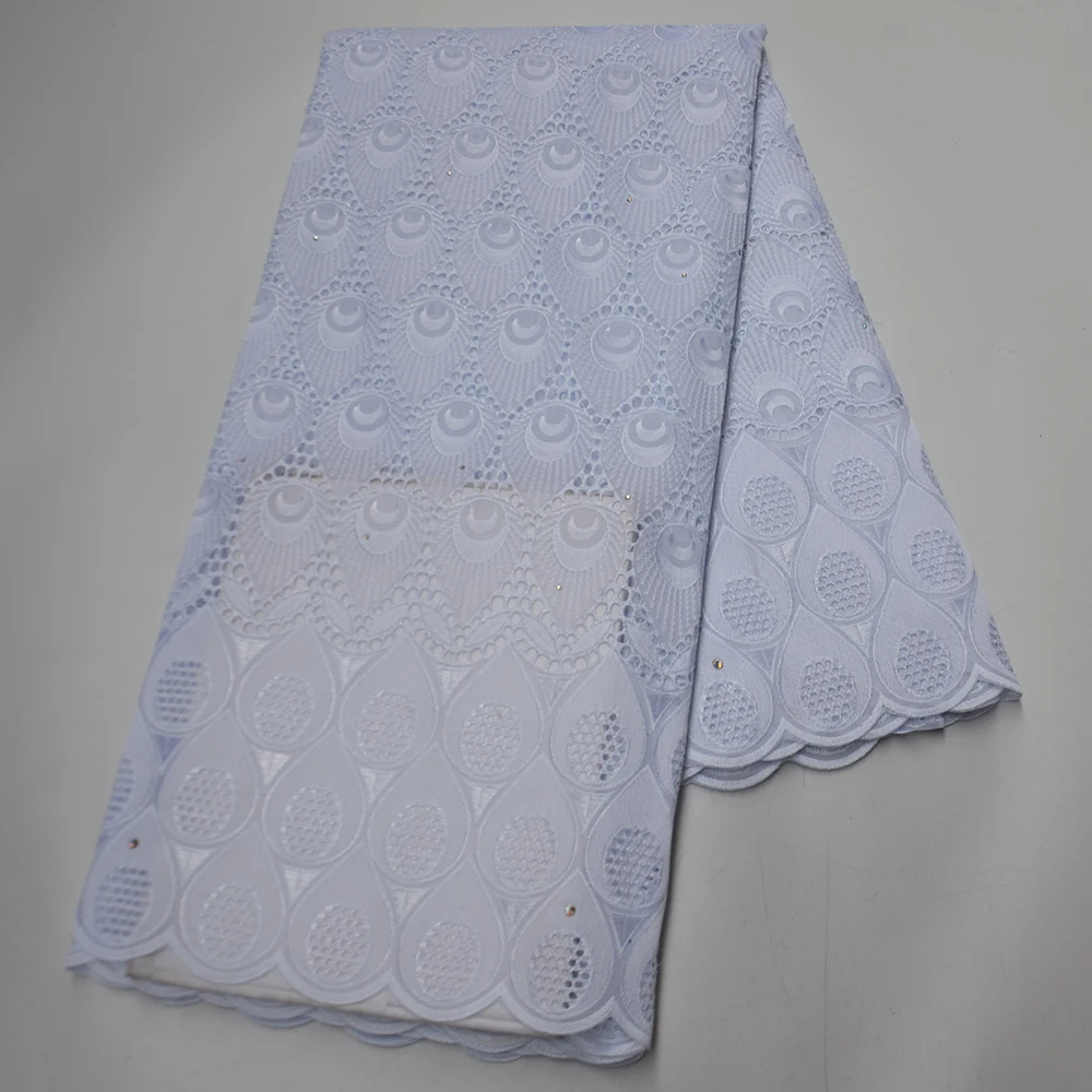Белая Корейская сухая кружевная ткань мягкая хлопковая африканская швейцарская