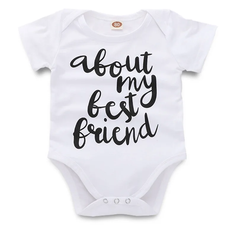 Крошечные хлопковые боди для малышей с надписью Let Me Tell You My Best Friend одинаковые
