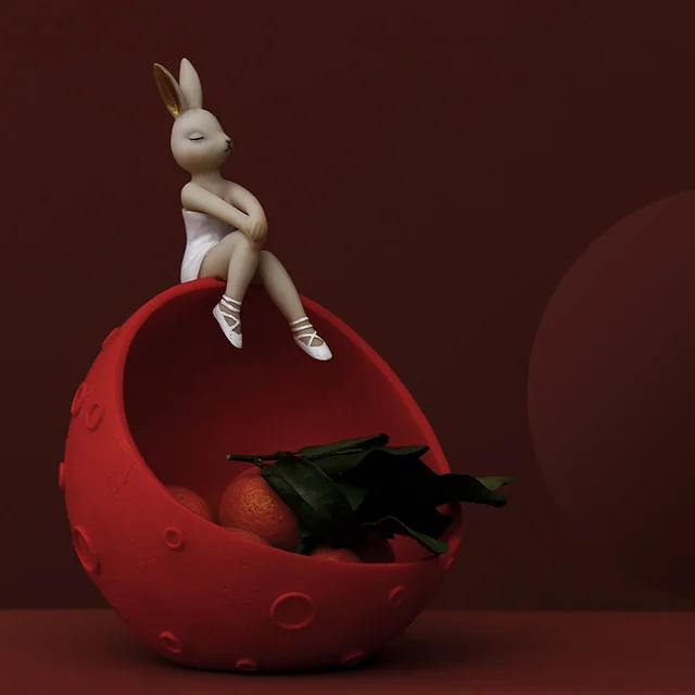 Креативное пространство зайчик девушка введите ключ лампа в скандинавском стиле