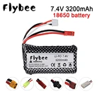 RC 7,4 V 1500mAh 18650 литий-полимерный аккумулятор для Udi U12A для Syma S033g Q1 H100 H101 H102 H103 FT009 rc модель лодки EL-2PSMJSTТ-образный разъем