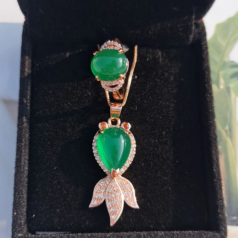 Женский комплект ювелирных изделий Jadery ожерелье/кольцо из розового золота 925