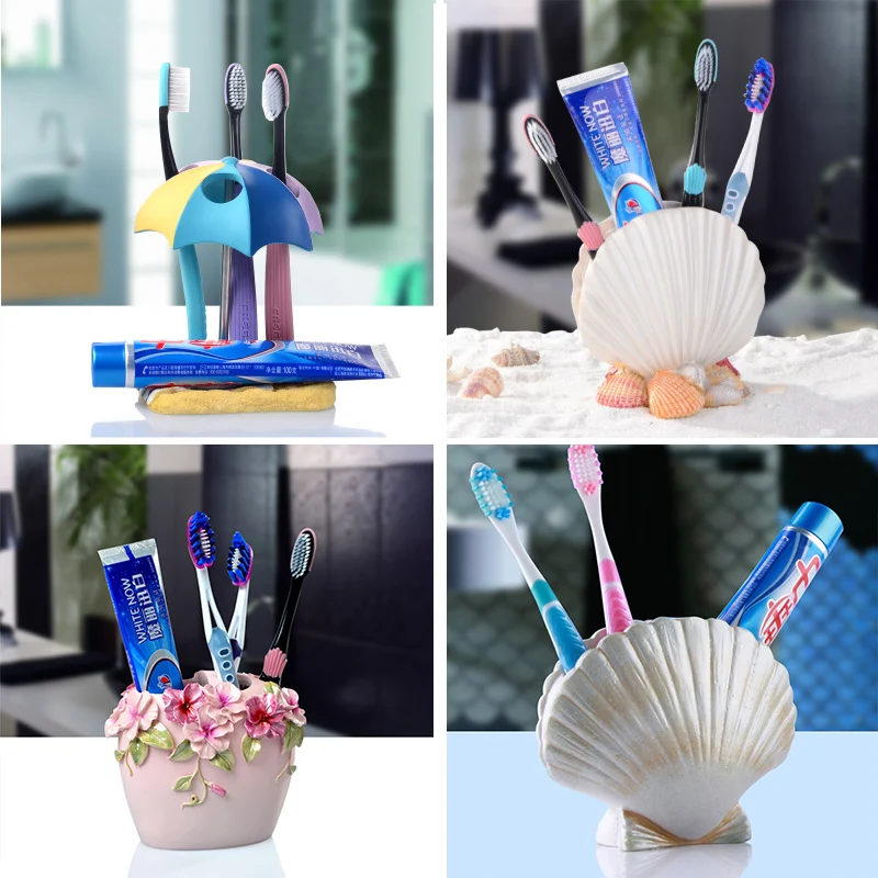 Высококачественные креативные держатели для зубных щеток из смолы зубная паста