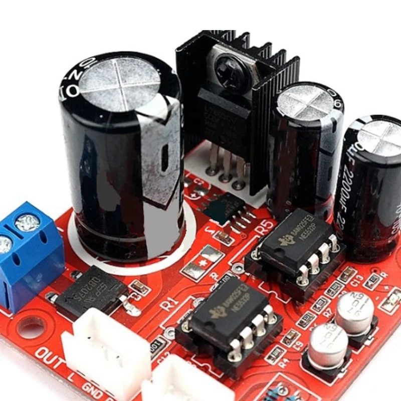 

Dual NE5532 Preamp Audio Amplifier Board Stereo Movie Machine Pre-Amplifier 8/16/35MMFor Old Movie Film Projector