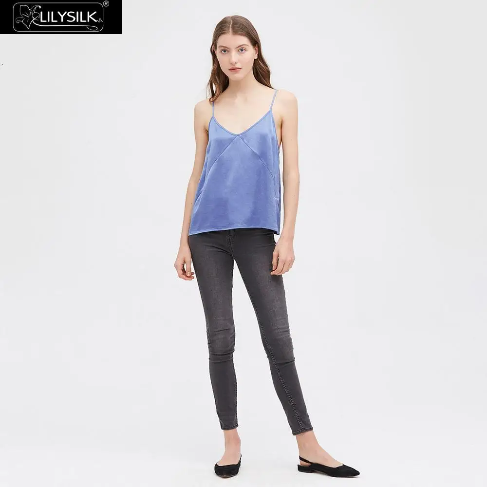 LilySilk Шелковый Топ женский любой день Новинка