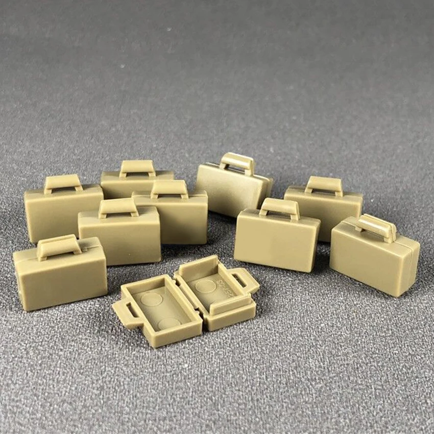 10 шт./компл. коробка блочные фигурки портфель сумка строительные блоки MOC