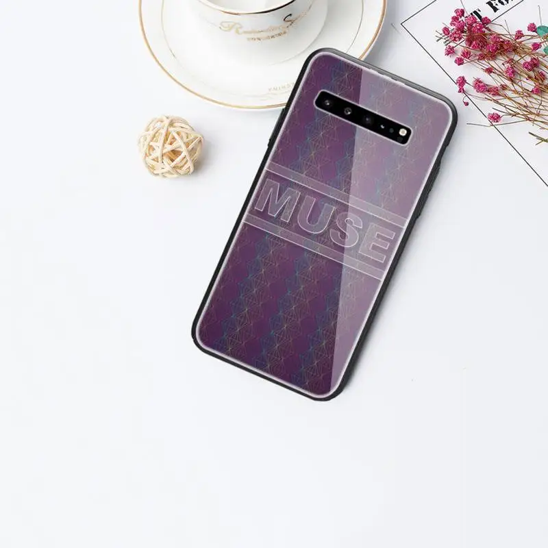 

0 Muse Bands Logo Accessories Phone Case Tempered Glass For Samsung S6 7 8 9 10 20 Plus Ultra Note8 9 10 10pro