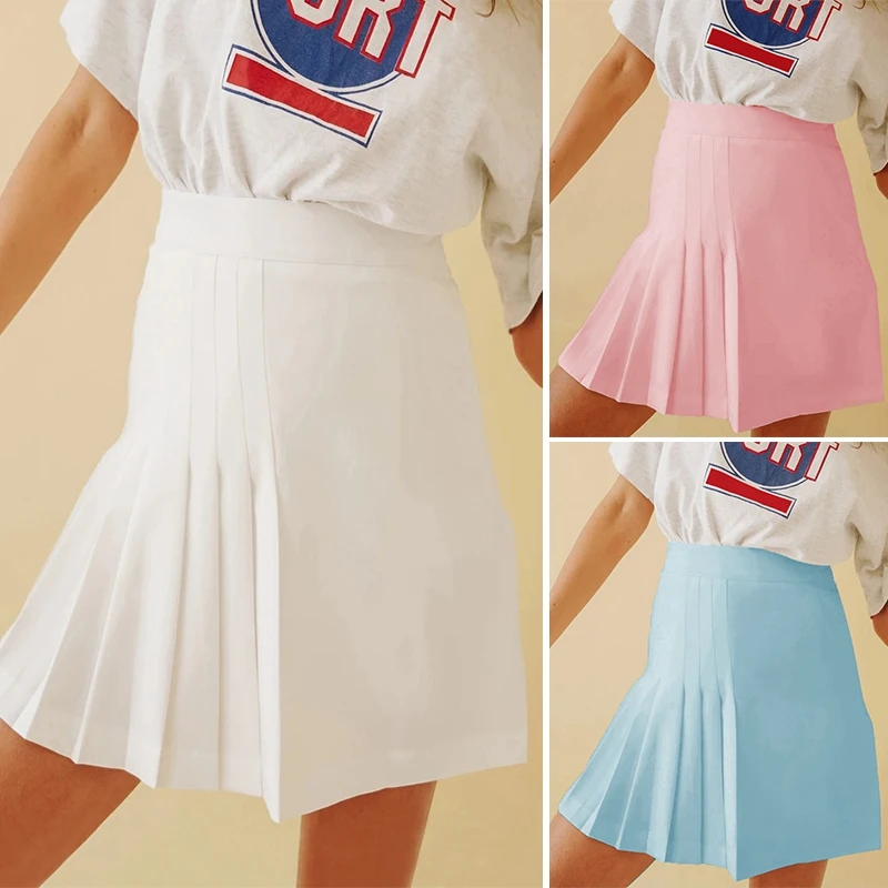 

Women's Fashion Pleated Skirt High Waist Mini Skirt