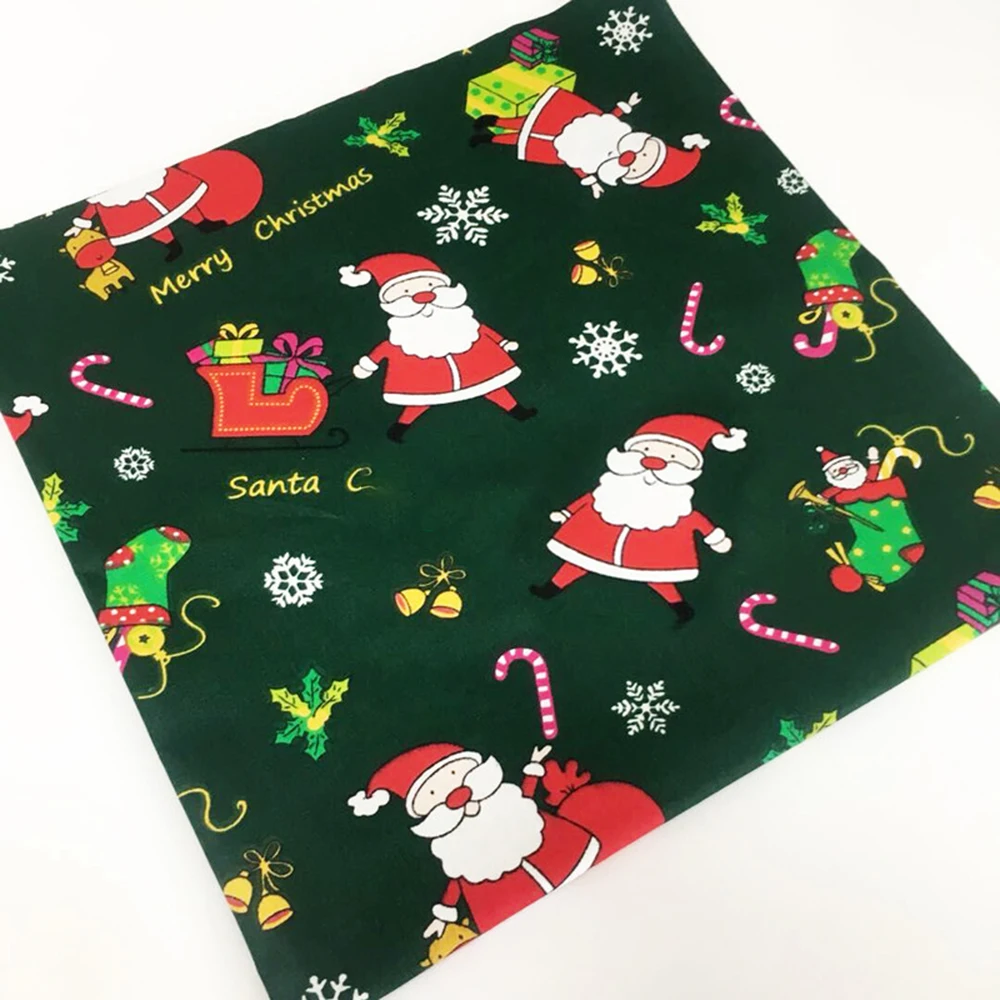 

Cotton Cotton Fabrics Fabric Patchwork Sewing Handmade Soft 3PCS Christmas