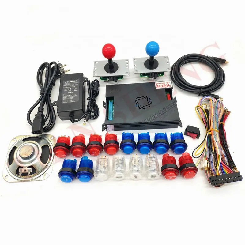 

2player DIY Pandora box 9D home version Game console kit with 2222 in 1 Game board+ sanwa joystick and illuminated push buttons