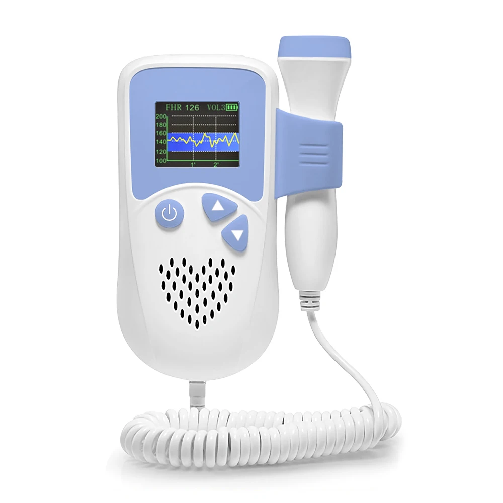 

OLIECO 2.5MHz Pregnant Doppler Home Prenatal Baby Heartbeat Sound Monitor LCD Porcket Fetal Doppler Household No Radiation