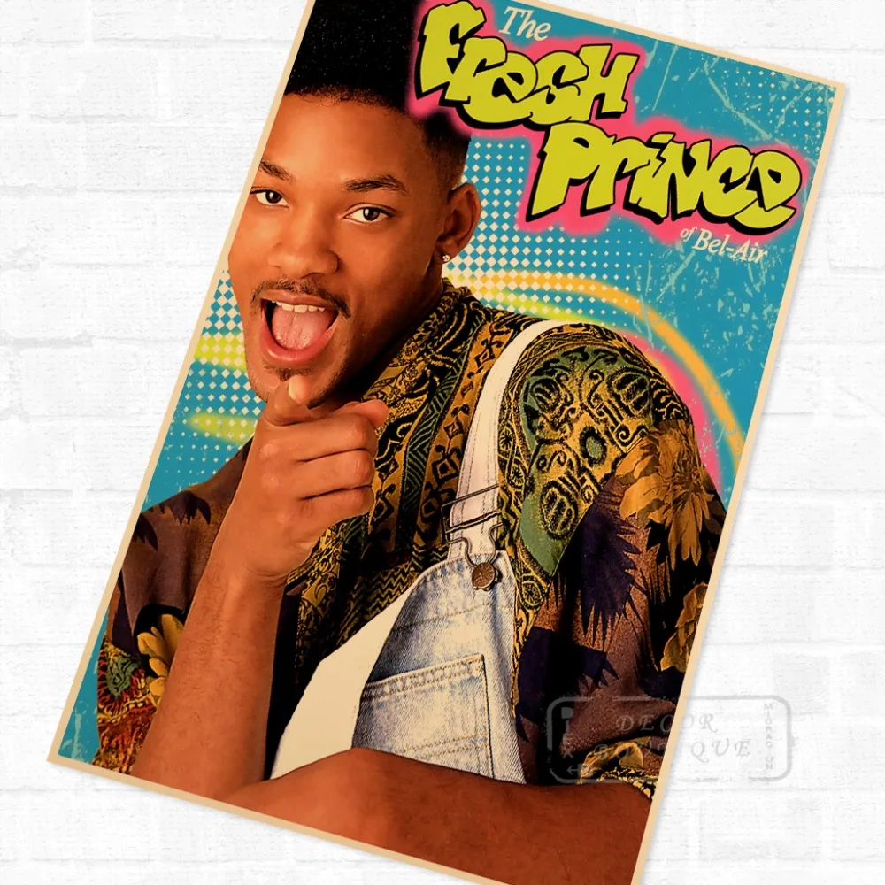 The Fresh Prince of Bel Air US TV Show Vintage Retro плакат декоративный DIY настенные холщовые наклейки