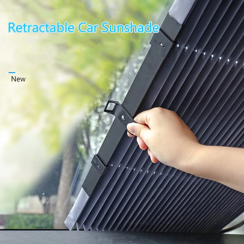 

Солнцезащитный козырек на лобовое стекло автомобиля, автоматический выдвижной козырек от солнца для переднего и заднего стекла автомобиля