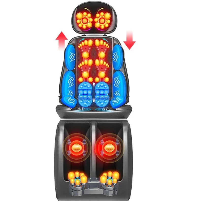 Новинка 220, подушка для массажа шеи, плеч и шеи, кресло для массажа всего тела, подушка для массажа шиацу, электрический фотомассажер Новинка 220, подушка для массажа шеи, плеч и шеи, кресло для массажа всего тела, подушка для массажа шиацу, электрический фотомассажер