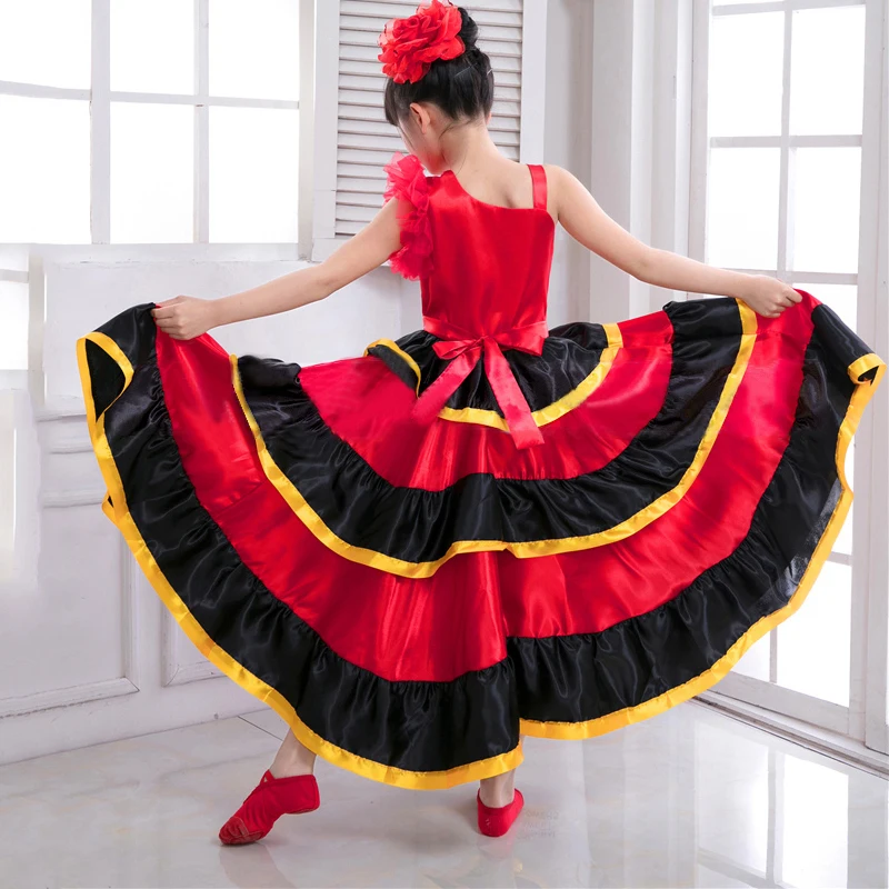 Платье для фламенко юбка национальная в цыганском стиле костюм принцессы танца