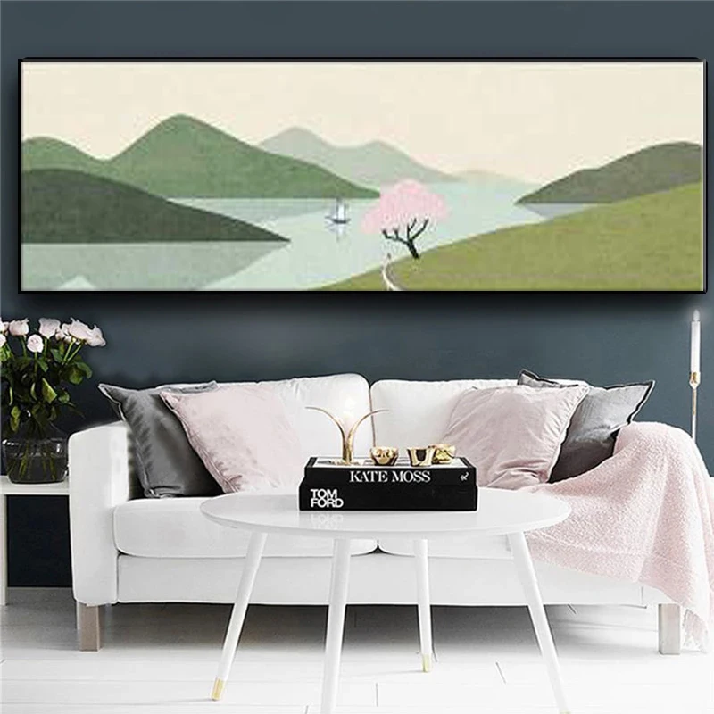 Nordic Современная декоративная картина диван фон стены абстрактная Живопись
