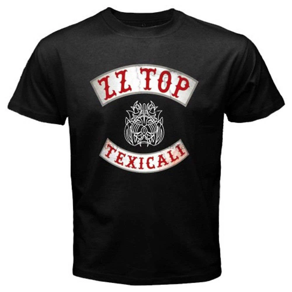 Новинка ZZ TOP TEXICALI band logo Мужская черная футболка Размер S 3XL|Мужские футболки| |
