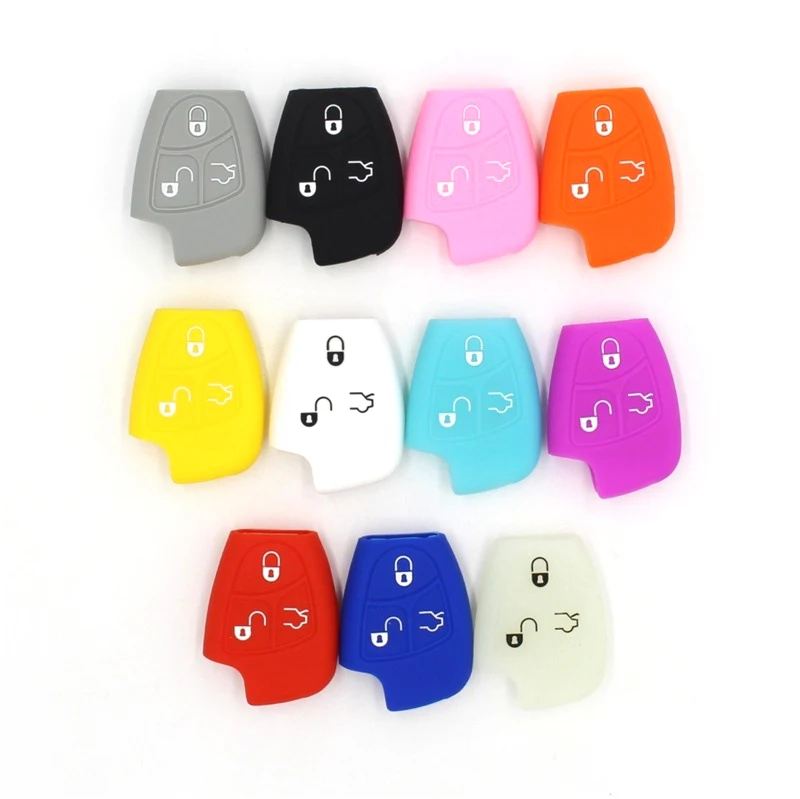 3 кнопки силиконовый Автомобильный ключ крышка дистанционного ключа Держатель