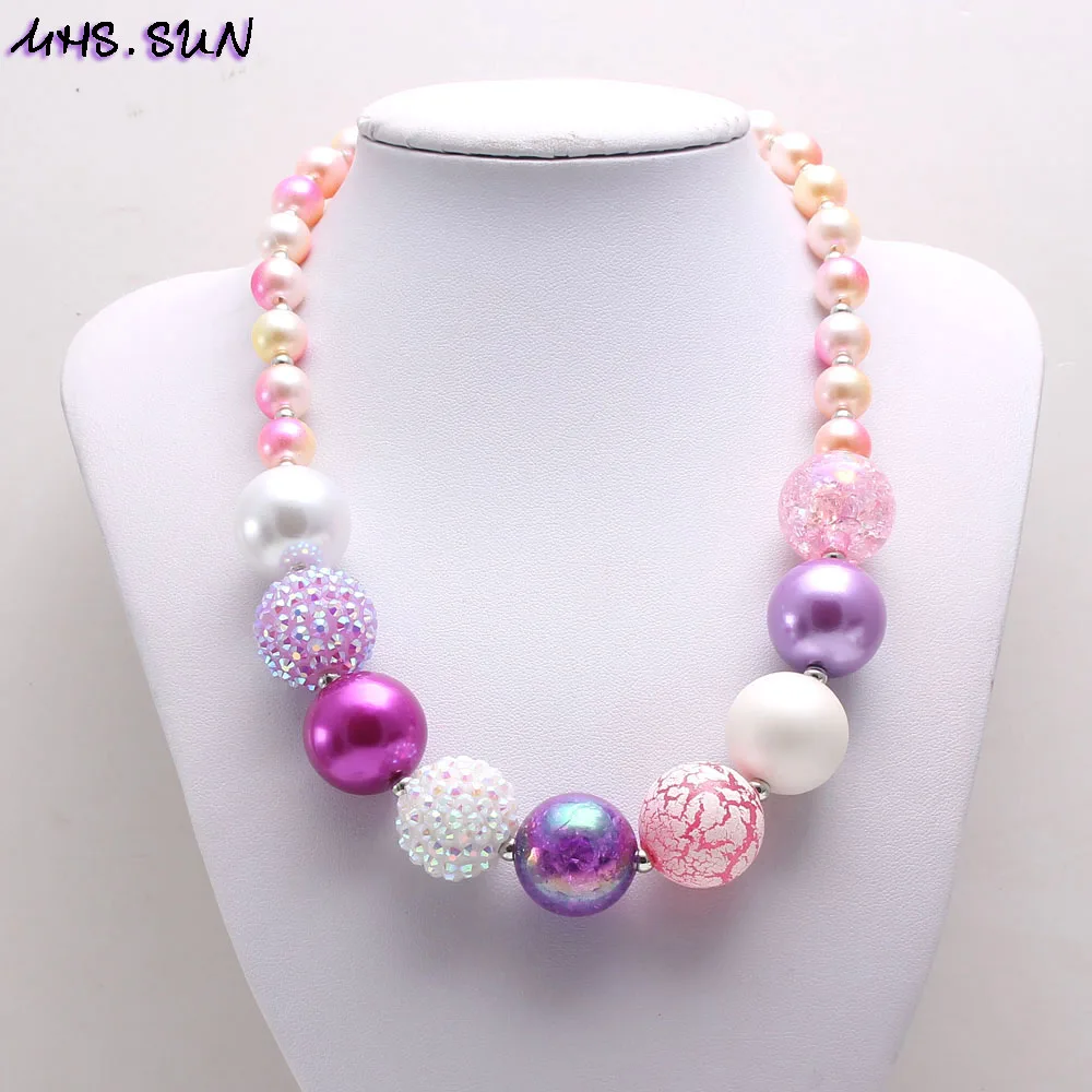 MHS.SUN модные красочные diy массивные жевательные ожерелья браслеты для девочек