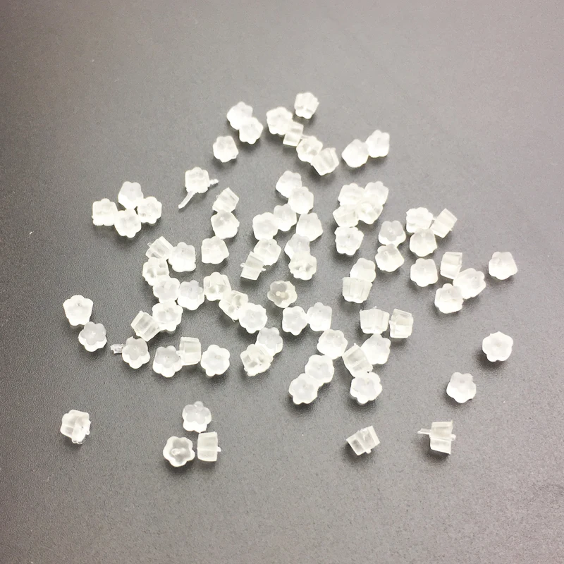 200 шт./лот серьги заглушка для задней крышки крюк пули безопасные прозрачные