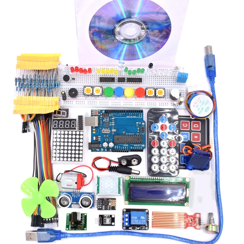 

Super R3 Project Complete Starter Kit with Lesson CD , R3 board, Jumper Wire, for Arduino